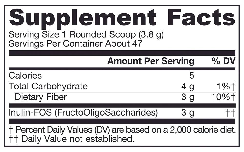 JARROW FORMULAS - INULIN POR - 180 G JARROW FORMULAS - INULIN POR - 180 G