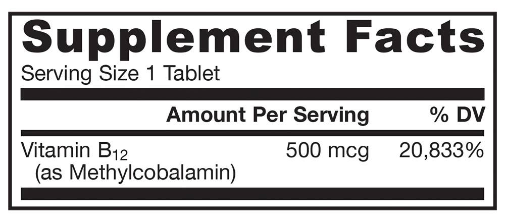 JARROW FORMULAS - METHYL B-12 500 MCG SZOPOGATÓ - 100 TABLETTA JARROW FORMULAS - METHYL B-12 500 MCG SZOPOGATÓ - 100 TABLETTA