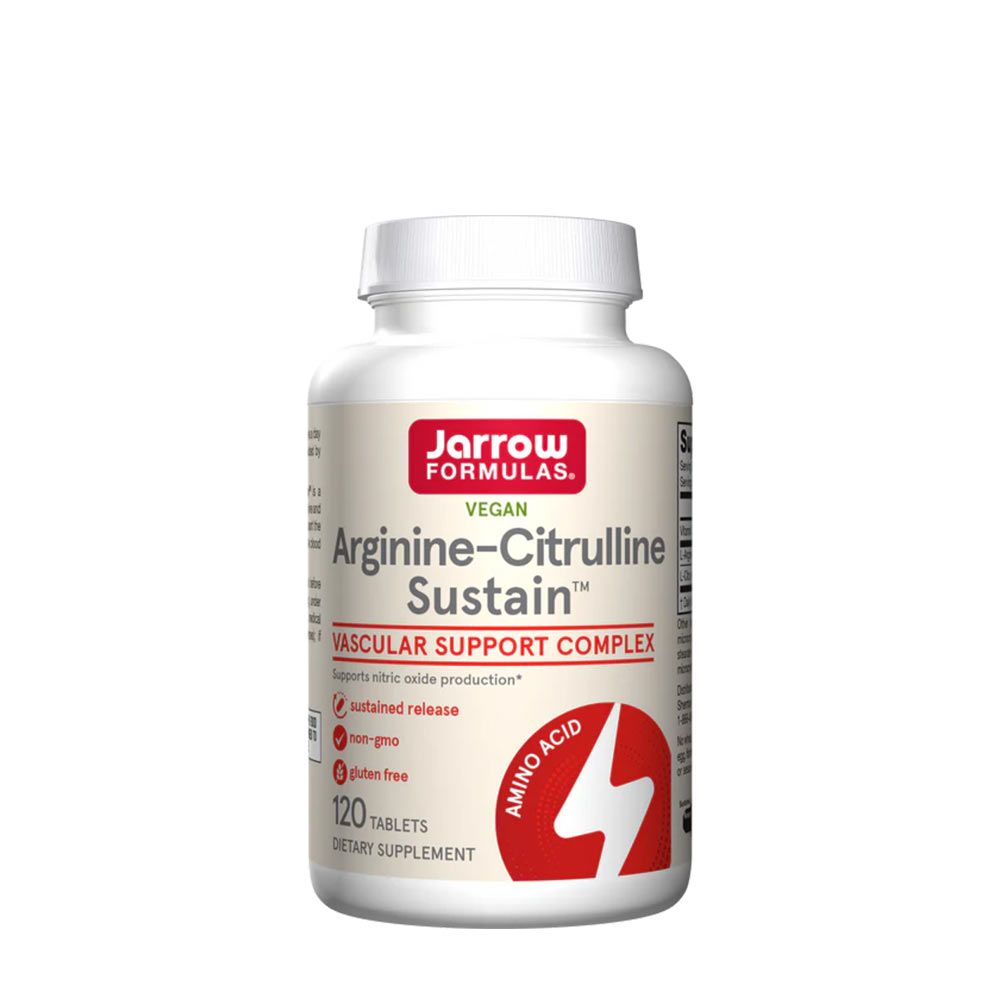 JARROW FORMULAS - NYÚJTOTT FELSZÍVÓDÁSÚ ARGININ ÉS CITRULLIN - 120 TABLETTA JARROW FORMULAS - NYÚJTOTT FELSZÍVÓDÁSÚ ARGININ ÉS CITRULLIN - 120 TABLETTA