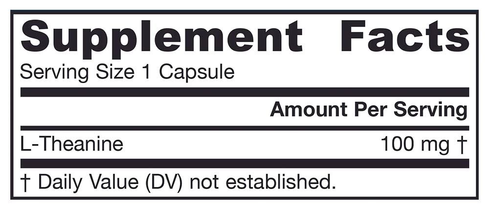 JARROW FORMULAS - THEANINE 100 MG - 60 KAPSZULA JARROW FORMULAS - THEANINE 100 MG - 60 KAPSZULA