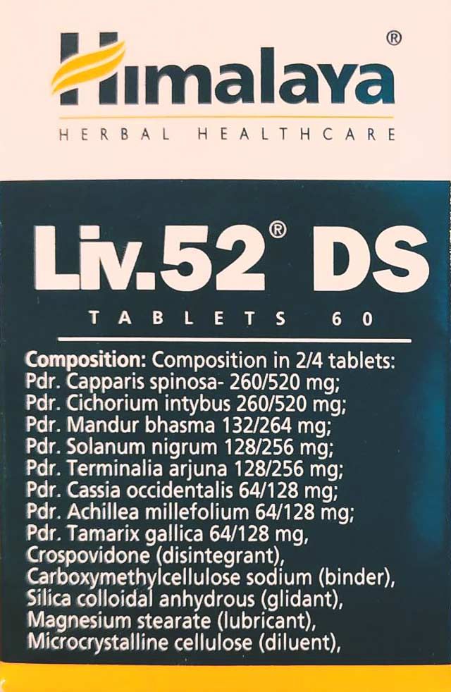 HIMALAYA - EXTRA ERŐS MÁJVÉDŐ TABLETTA - LIV.52 DS - 60 TABLETTA HIMALAYA - EXTRA ERŐS MÁJVÉDŐ TABLETTA - LIV.52 DS - 60 TABLETTA