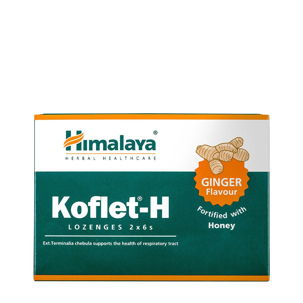 HIMALAYA - KOFLET-H - TOROKCUKORKA - GYÖMBÉR ÍZŰ - 12 TABLETTA HIMALAYA - KOFLET-H - TOROKCUKORKA - GYÖMBÉR ÍZŰ - 12 TABLETTA
