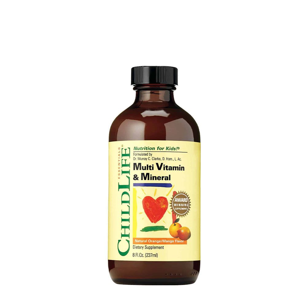 CHILDLIFE - CHILDREN’S MULTI VITAMIN & MINERAL - NARANCSOS MANGÓ ÍZŰ MULTIVITAMIN GYEREKEKNEK - 237 ML CHILDLIFE - CHILDREN’S MULTI VITAMIN & MINERAL - NARANCSOS MANGÓ ÍZŰ MULTIVITAMIN GYEREKEKNEK - 237 ML
