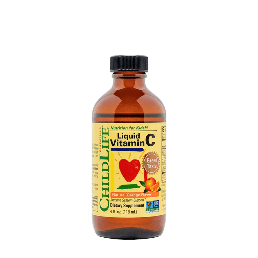 CHILDLIFE - LIQUID VITAMIN C - NARANCS ÍZŰ FOLYÉKONY C-VITAMIN GYEREKEKNEK - 118 ML