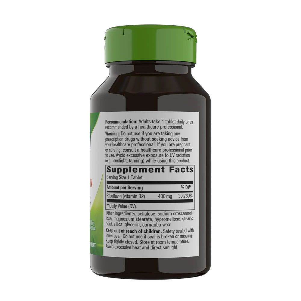 NATURE'S WAY - RIBOFLAVIN VITAMIN B2 - 30 TABLETTA NATURE'S WAY - RIBOFLAVIN VITAMIN B2 - 30 TABLETTA
