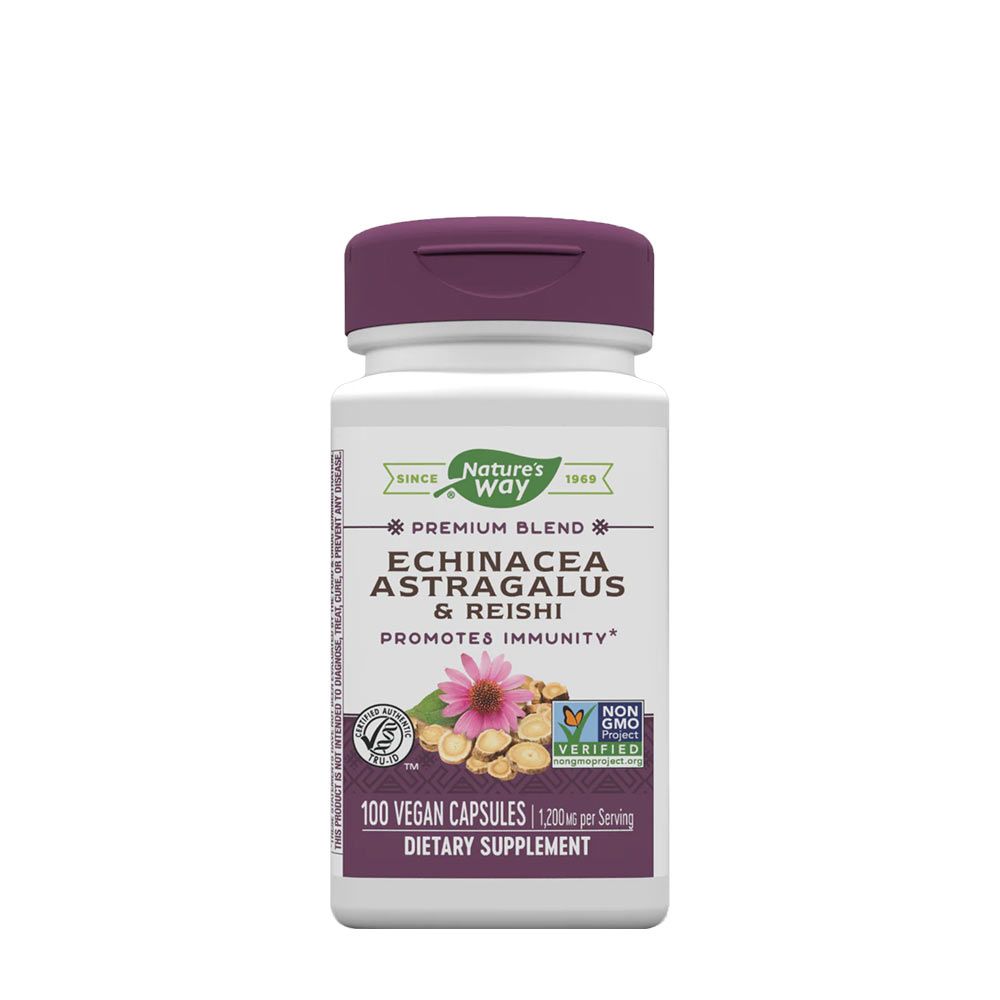 NATURE'S WAY - ECHINACEA ASTRAGALUS & REISHI - 100 KAPSZULA NATURE'S WAY - ECHINACEA ASTRAGALUS & REISHI - 100 KAPSZULA
