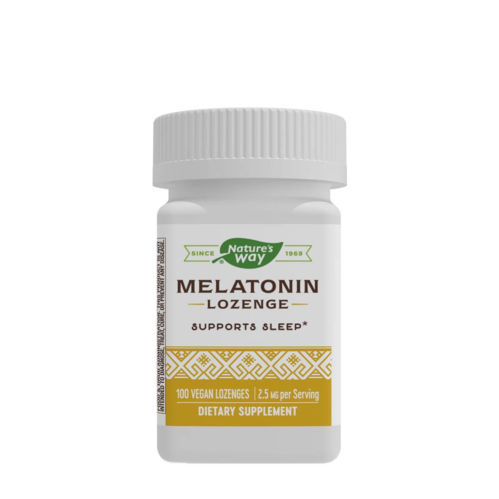 NATURE'S WAY - MELATONIN LOZENGES - 100 TABLETTA NATURE'S WAY - MELATONIN LOZENGES - 100 TABLETTA
