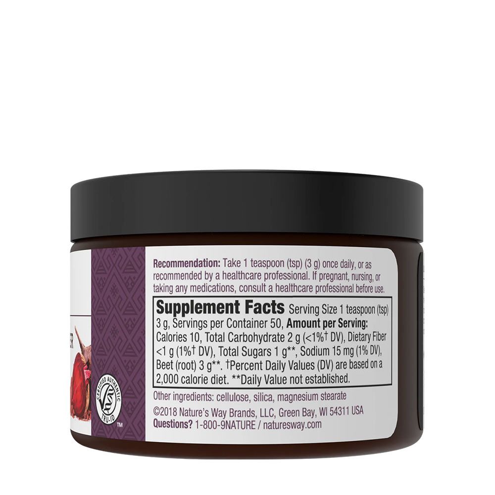 NATURE'S WAY - BEET ROOT POWDER - CÉKLAPOR - 150 G NATURE'S WAY - BEET ROOT POWDER - CÉKLAPOR - 150 G