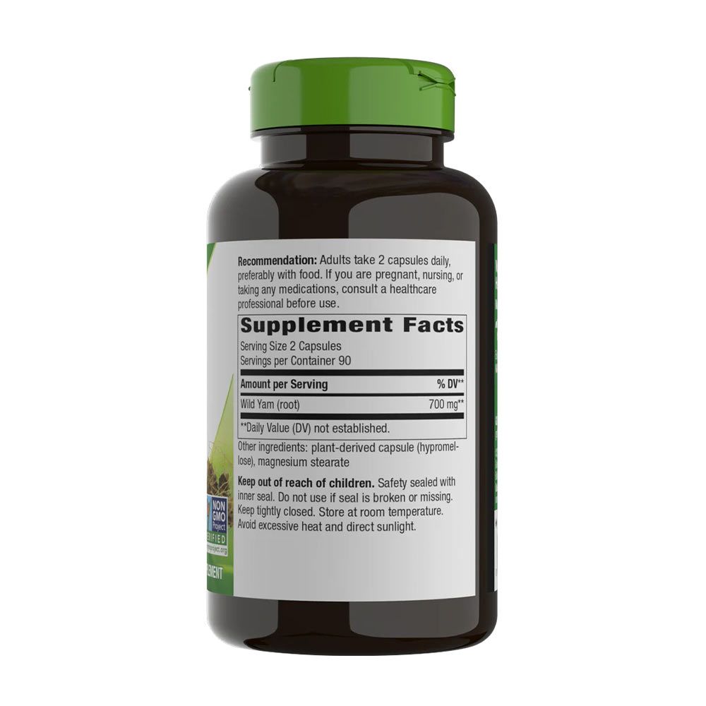 NATURE'S WAY - WILD YAM ROOT - 180 KAPSZULA NATURE'S WAY - WILD YAM ROOT - 180 KAPSZULA