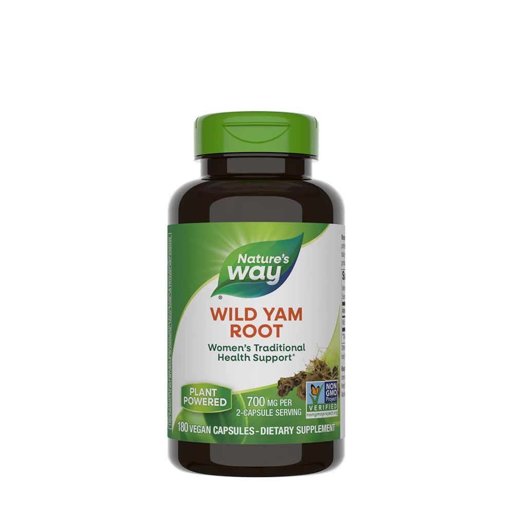 NATURE'S WAY - WILD YAM ROOT - 180 KAPSZULA NATURE'S WAY - WILD YAM ROOT - 180 KAPSZULA