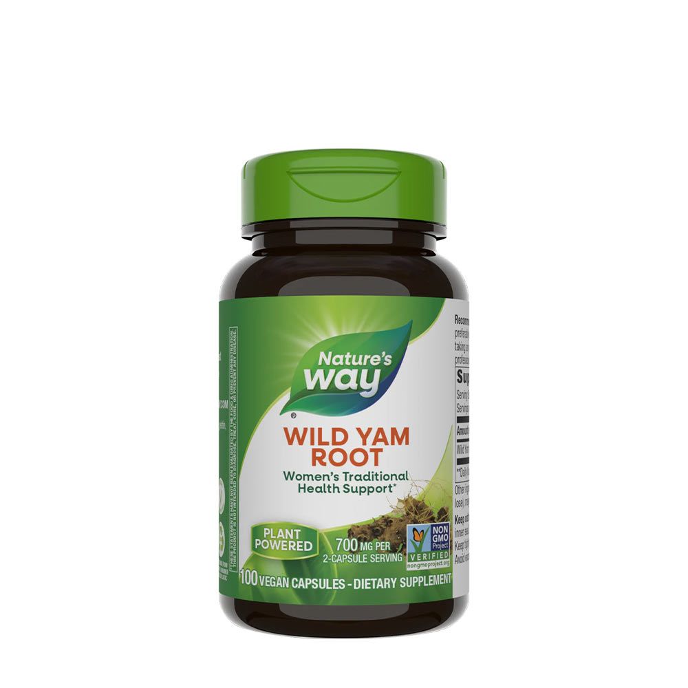 NATURE'S WAY - WILD YAM ROOT - 100 KAPSZULA NATURE'S WAY - WILD YAM ROOT - 100 KAPSZULA