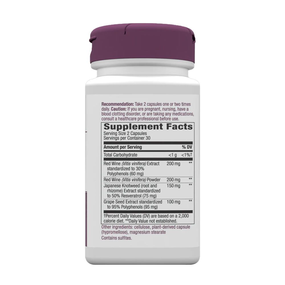 NATURE'S WAY - RESVERATROL - 60 KAPSZULA NATURE'S WAY - RESVERATROL - 60 KAPSZULA