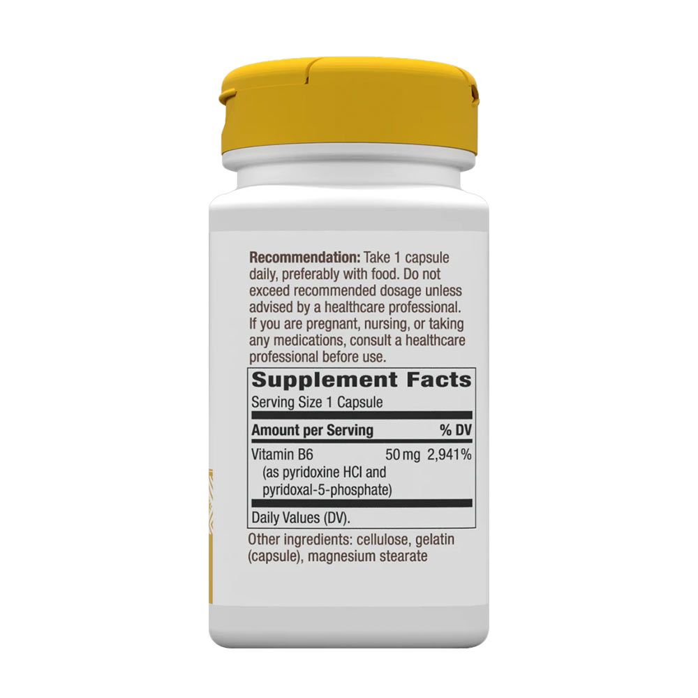 NATURE'S WAY - VITAMIN B6 - 100 KAPSZULA NATURE'S WAY - VITAMIN B6 - 100 KAPSZULA