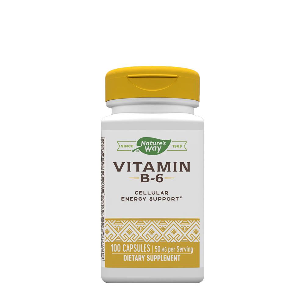 NATURE'S WAY - VITAMIN B6 - 100 KAPSZULA NATURE'S WAY - VITAMIN B6 - 100 KAPSZULA