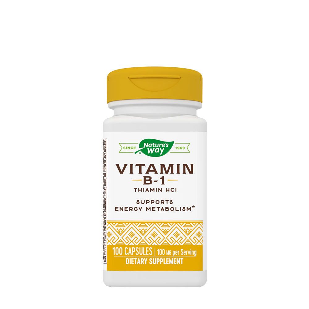 NATURE'S WAY- VITAMIN B1 - 100 KAPSZULA NATURE'S WAY- VITAMIN B1 - 100 KAPSZULA