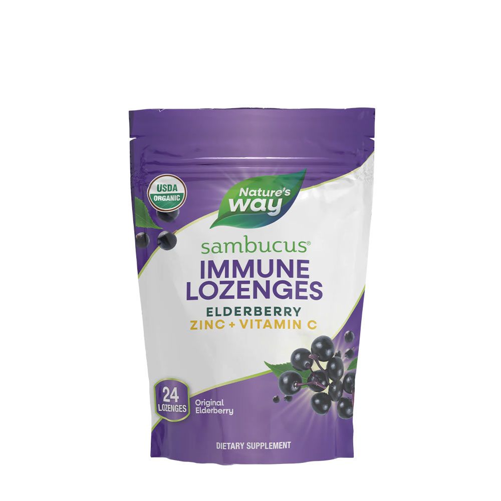 NATURE'S WAY - SAMBUCUS IMMUNE TERMÉSZETES SZOPOGATÓ TABLETTA - 24 DB