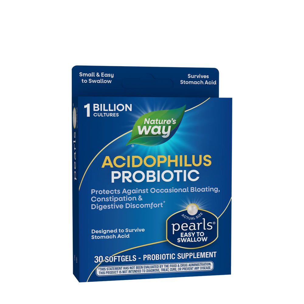 NATURE'S WAY - PROBIOTIC PEARLS ACIDOPHILUS - 30 KAPSZULA NATURE'S WAY - PROBIOTIC PEARLS ACIDOPHILUS - 30 KAPSZULA
