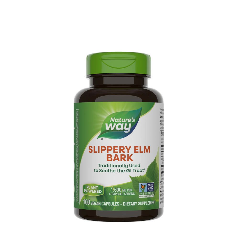 NATURE'S WAY - SLIPPERY ELM BARK - 100 KAPSZULA NATURE'S WAY - SLIPPERY ELM BARK - 100 KAPSZULA