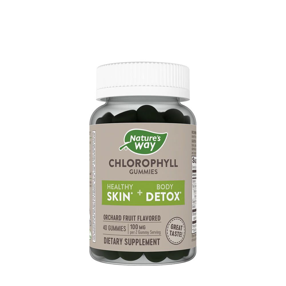 NATURE'S WAY - CHLOROPHYLL GUMMIES ERDEI GYÜMÖLCS ÍZŰ - 60 GUMICUKOR NATURE'S WAY - CHLOROPHYLL GUMMIES ERDEI GYÜMÖLCS ÍZŰ - 60 GUMICUKOR