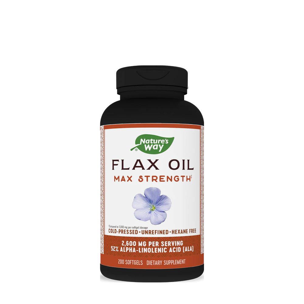 NATURE'S WAY - FLAX OIL MAX STRENGTH - 200 KAPSZULA NATURE'S WAY - FLAX OIL MAX STRENGTH - 200 KAPSZULA