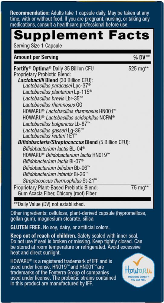 NATURE'S WAY - FORTIFY OPTIMA 35 BILLION PROBIOTIC+PREBIOTIC - 30 KAPSZULA NATURE'S WAY - FORTIFY OPTIMA 35 BILLION PROBIOTIC+PREBIOTIC - 30 KAPSZULA