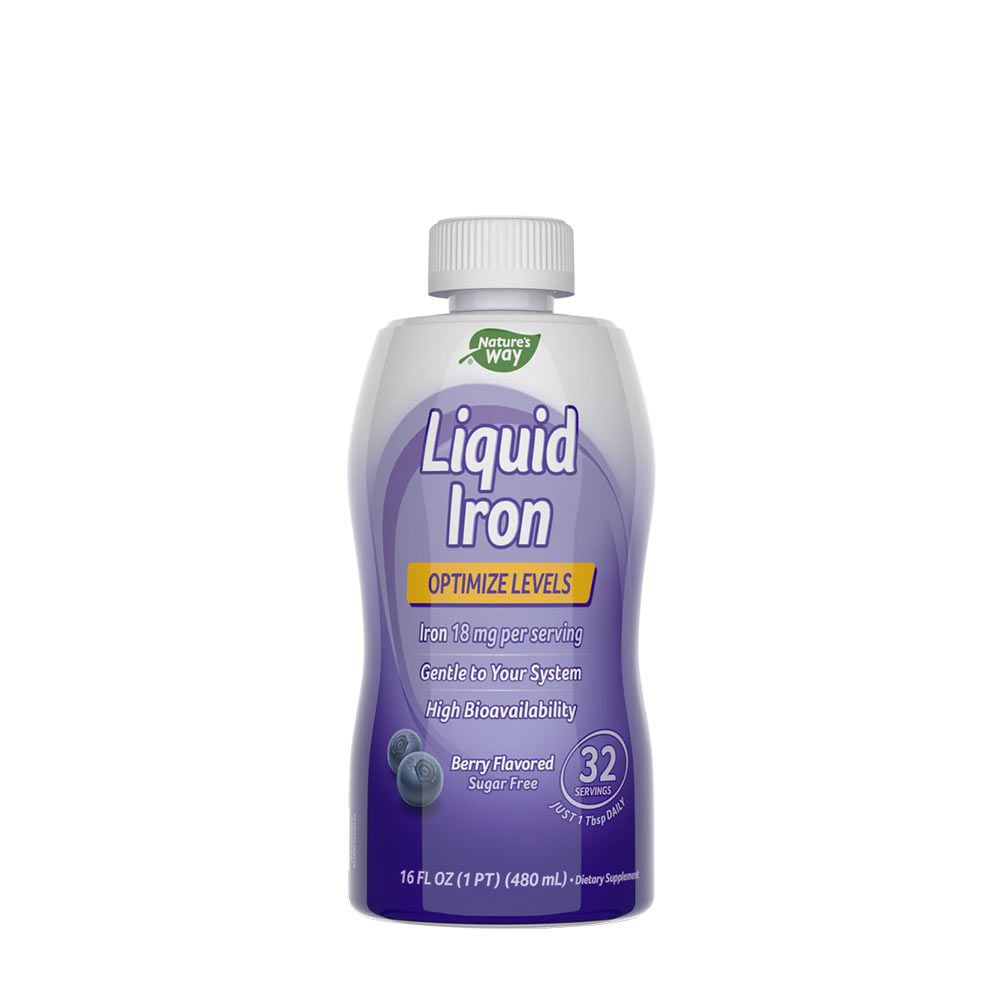 NATURE'S WAY - LIQUID IRON - FOLYÉKONY VAS BOGYÓS GYÜMÖLCS ÍZŰ - 480 ML NATURE'S WAY - LIQUID IRON - FOLYÉKONY VAS BOGYÓS GYÜMÖLCS ÍZŰ - 480 ML
