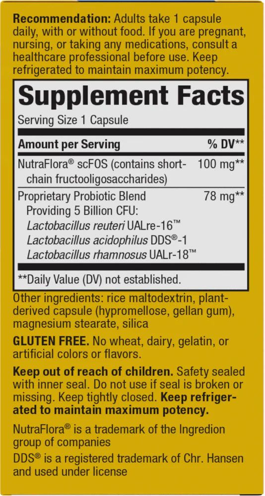 NATURE'S WAY - PRIMADOPHILUS REUTERI PROBIOTICS - 30 KAPSZULA NATURE'S WAY - PRIMADOPHILUS REUTERI PROBIOTICS - 30 KAPSZULA