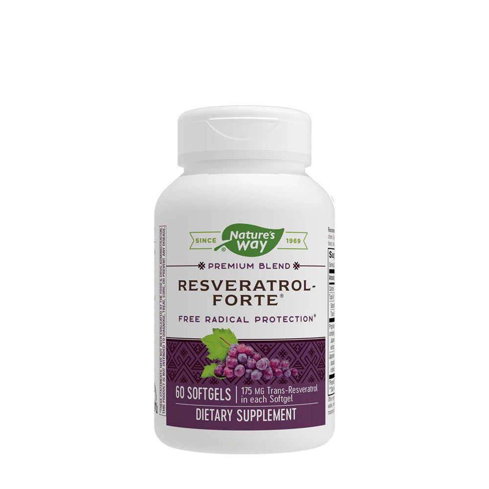 NATURE'S WAY - RESVERATROL-FORTE - 60 KAPSZULA NATURE'S WAY - RESVERATROL-FORTE - 60 KAPSZULA