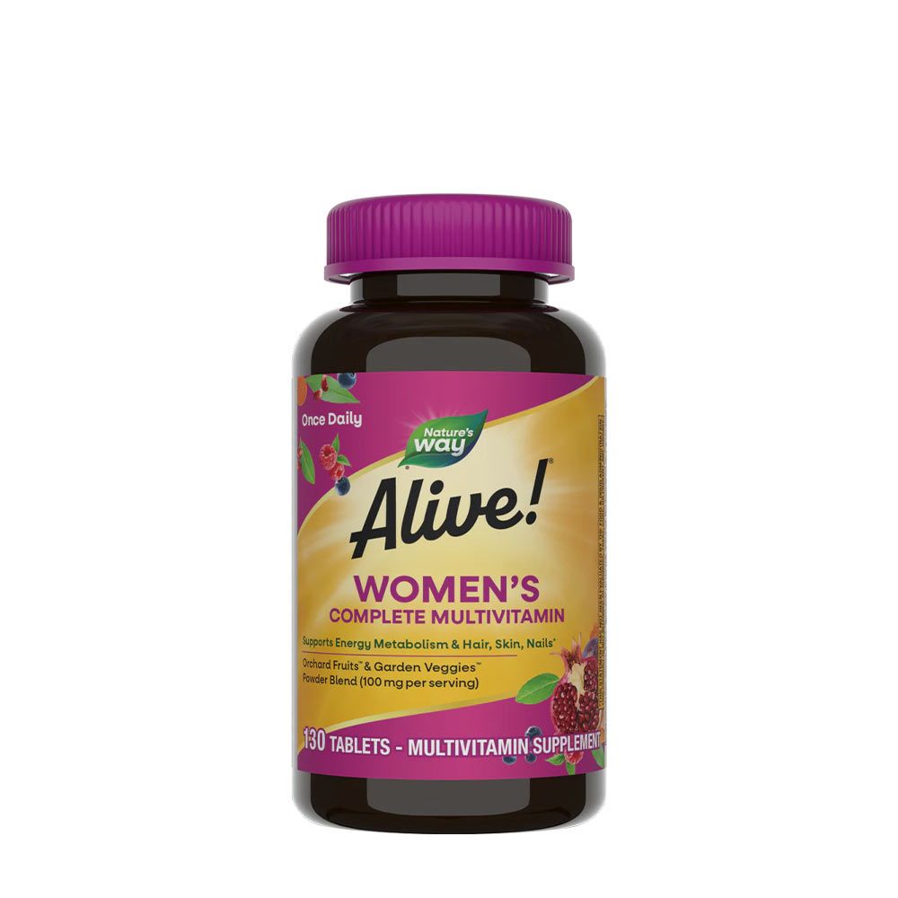 NATURE'S WAY - ALIVE! WOMEN'S COMPLETE MULTIVITAMIN - 130 TABLETTA NATURE'S WAY - ALIVE! WOMEN'S COMPLETE MULTIVITAMIN - 130 TABLETTA