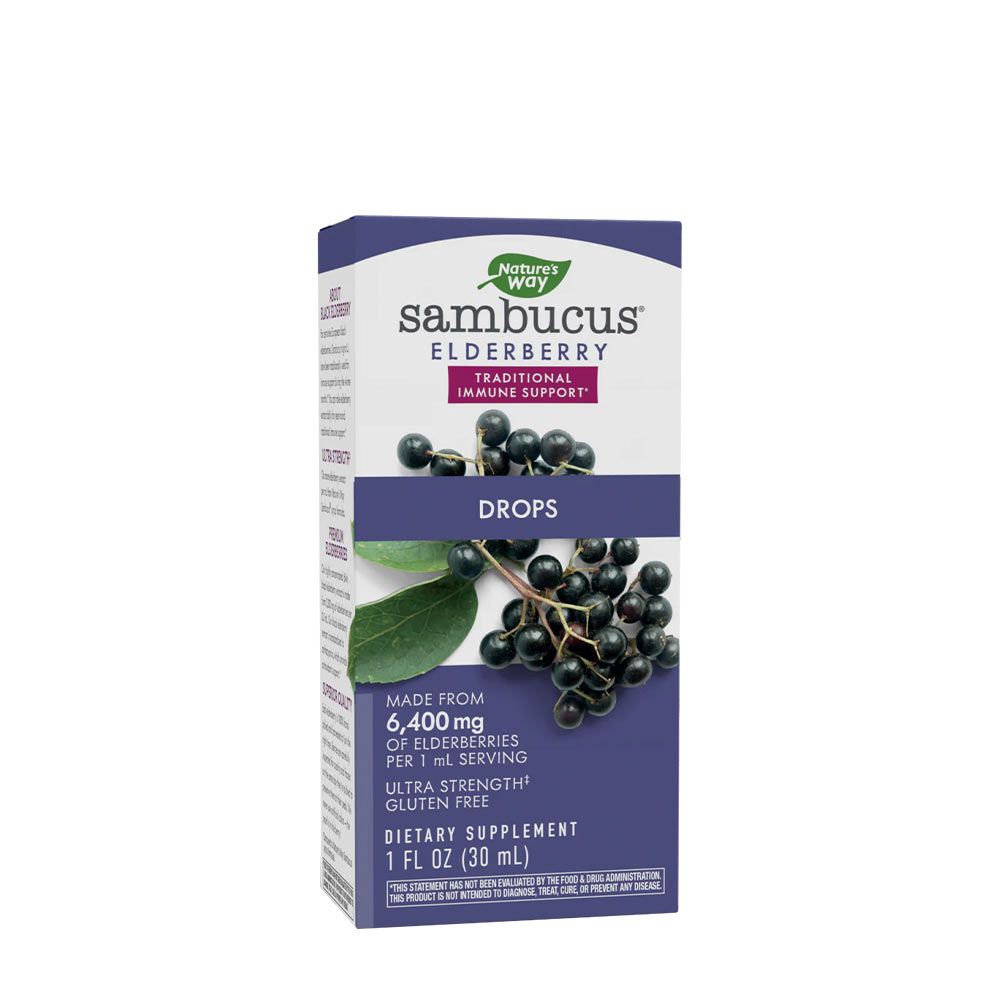 NATURE'S WAY - SAMBUCUS DROPS BODZA ÍZŰ - 30 ML NATURE'S WAY - SAMBUCUS DROPS BODZA ÍZŰ - 30 ML