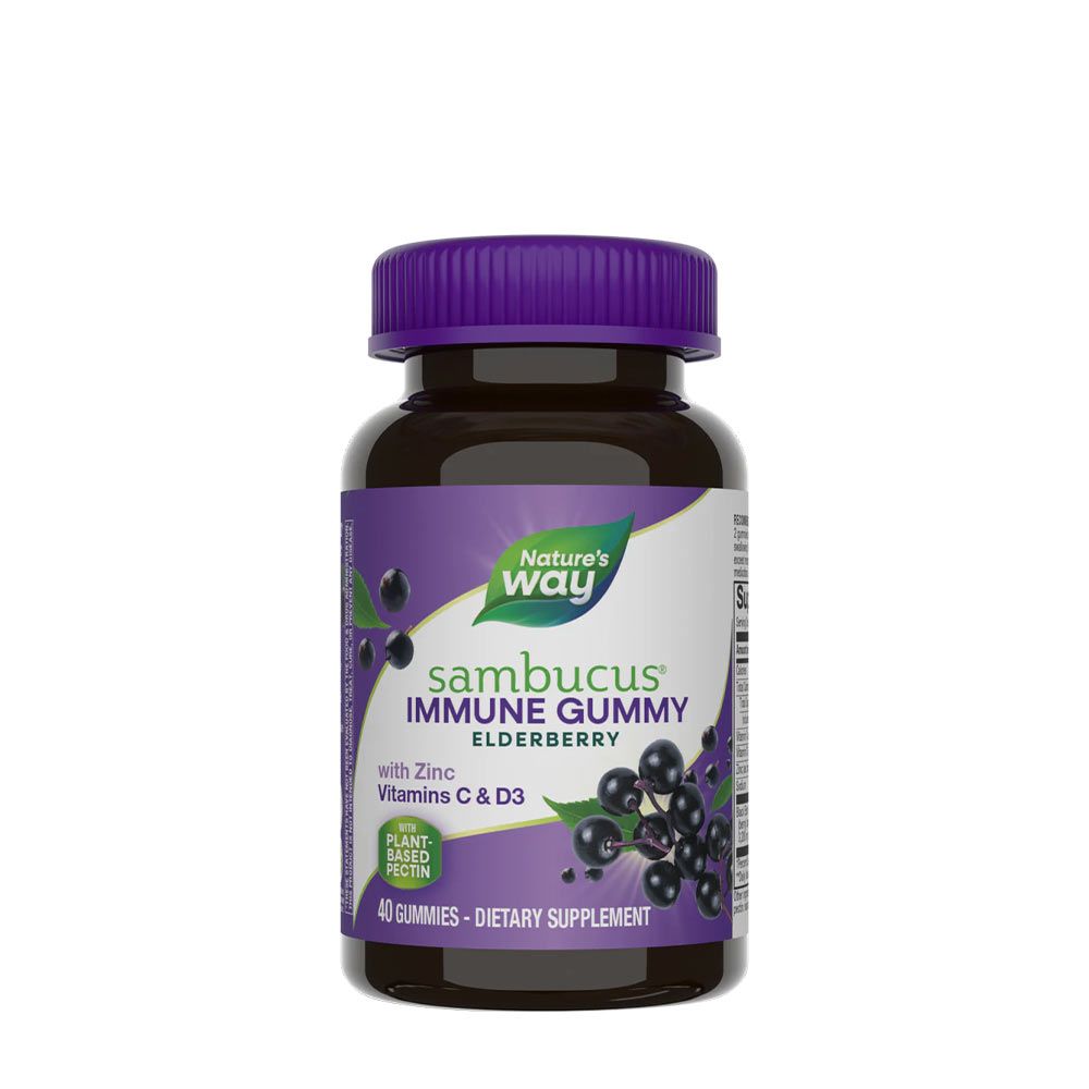 NATURE'S WAY - SAMBUCUS GUMMIES - 60 GUMICUKOR NATURE'S WAY - SAMBUCUS GUMMIES - 60 GUMICUKOR