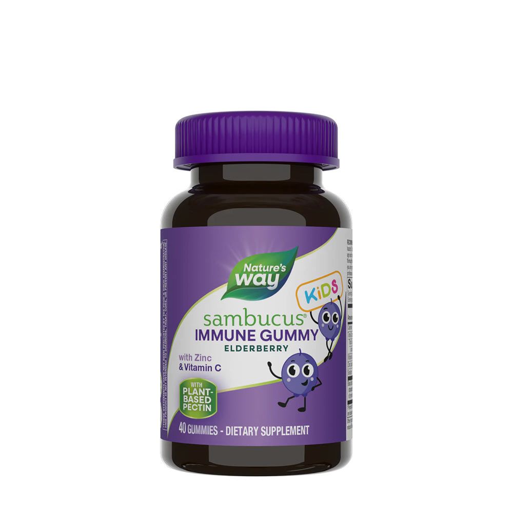 NATURE'S WAY - SAMBUCUS KIDS IMMUNE GUMMIES - 60 GUMICUKOR NATURE'S WAY - SAMBUCUS KIDS IMMUNE GUMMIES - 60 GUMICUKOR