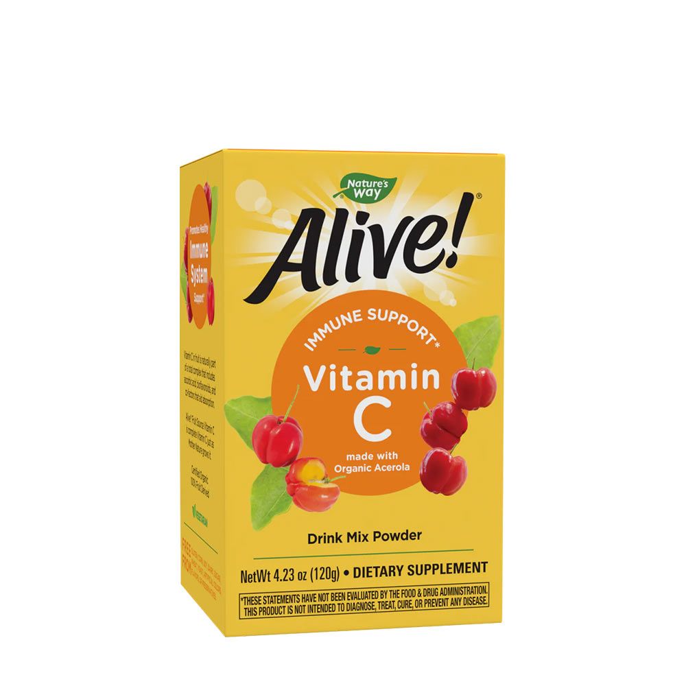 NATURE'S WAY - ALIVE! FRUIT SOURCE VITAMIN C DRINK MIX - 120 G NATURE'S WAY - ALIVE! FRUIT SOURCE VITAMIN C DRINK MIX - 120 G
