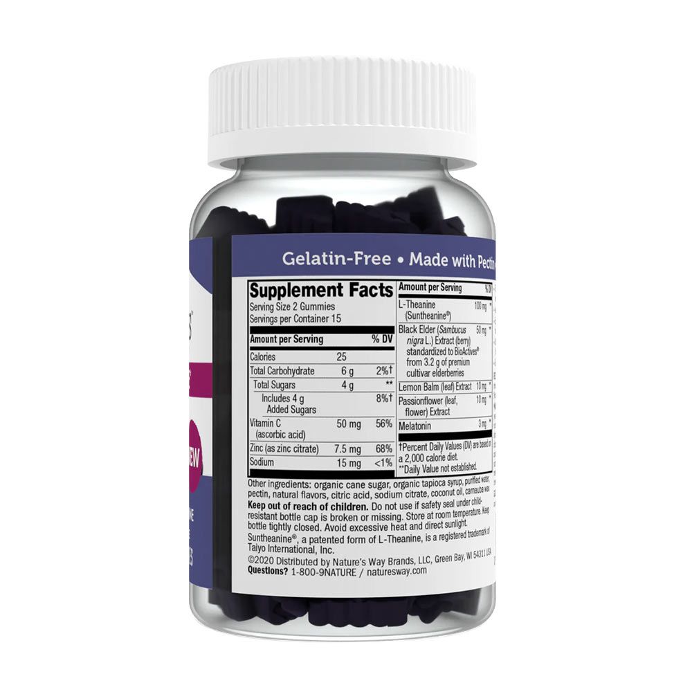 NATURE'S WAY - SAMBUCUS SLEEP + IMMUNE GUMMIES - 30 GUMICUKOR NATURE'S WAY - SAMBUCUS SLEEP + IMMUNE GUMMIES - 30 GUMICUKOR