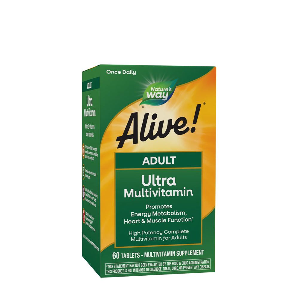 NATURE'S WAY - ALIVE! ADULT ULTRA MULTIVITAMIN - 60 TABLETTA NATURE'S WAY - ALIVE! ADULT ULTRA MULTIVITAMIN - 60 TABLETTA
