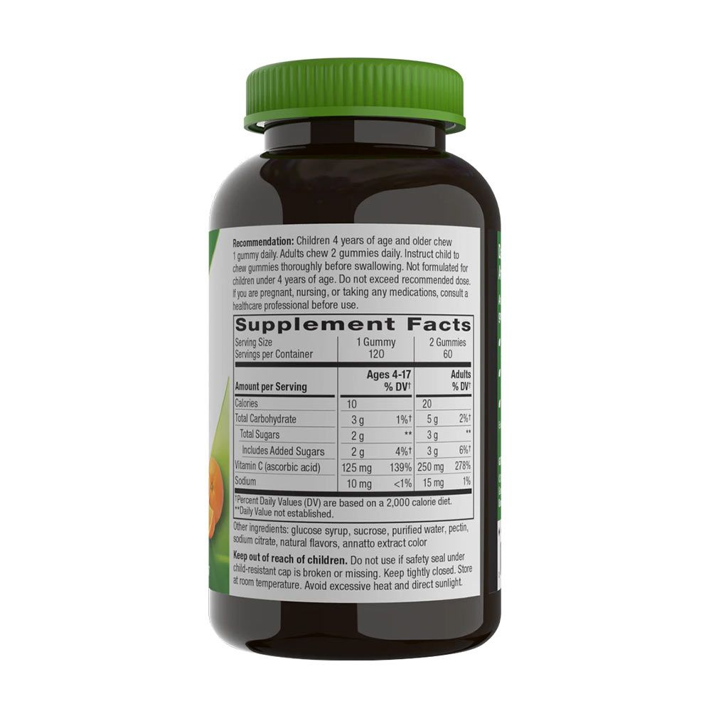 NATURE'S WAY - VITAMIN C GUMMIES - 120 GUMICUKOR NATURE'S WAY - VITAMIN C GUMMIES - 120 GUMICUKOR