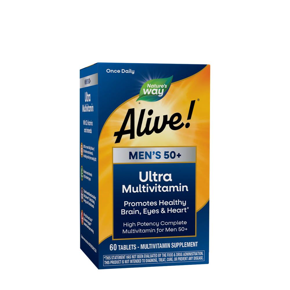 NATURE'S WAY - ALIVE! MEN'S 50+ ULTRA MULTIVITAMIN - 60 TABLETTA NATURE'S WAY - ALIVE! MEN'S 50+ ULTRA MULTIVITAMIN - 60 TABLETTA