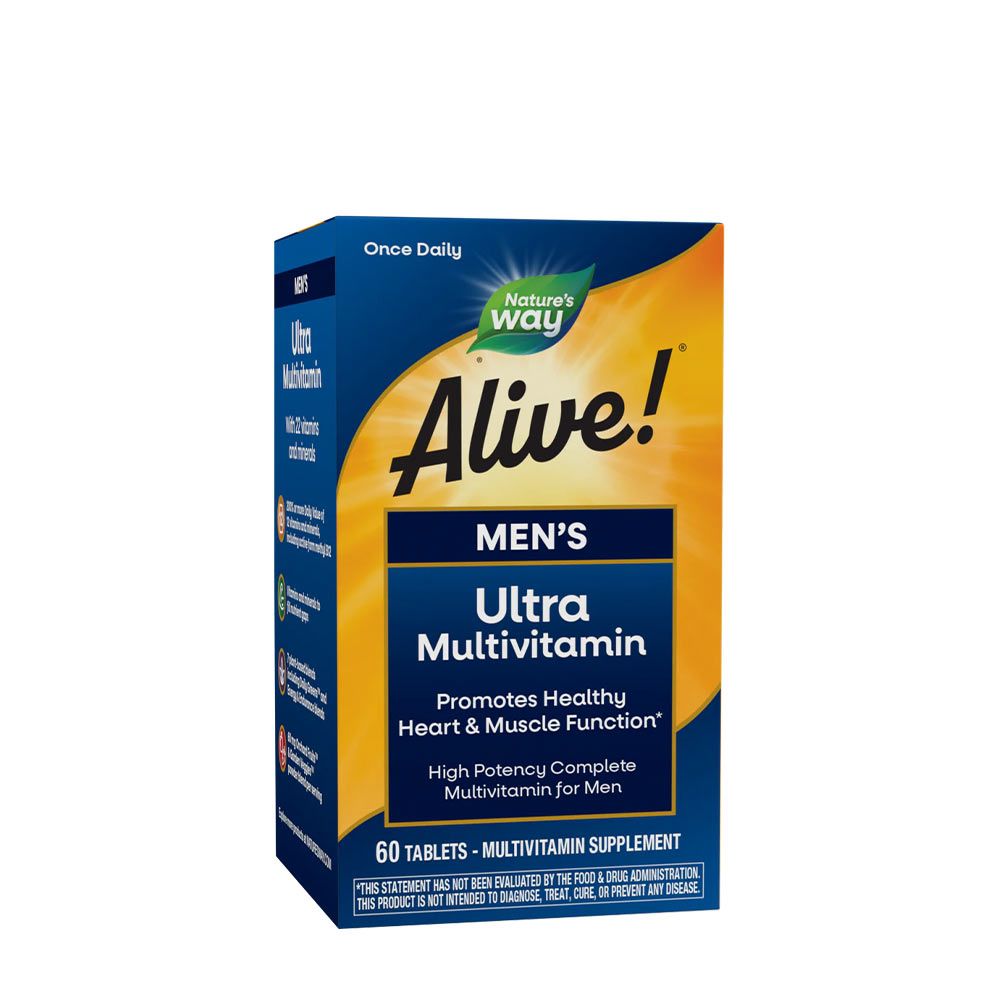 NATURE'S WAY - ALIVE! MEN’S ULTRA MULTIVITAMIN - 60 TABLETTA NATURE'S WAY - ALIVE! MEN’S ULTRA MULTIVITAMIN - 60 TABLETTA