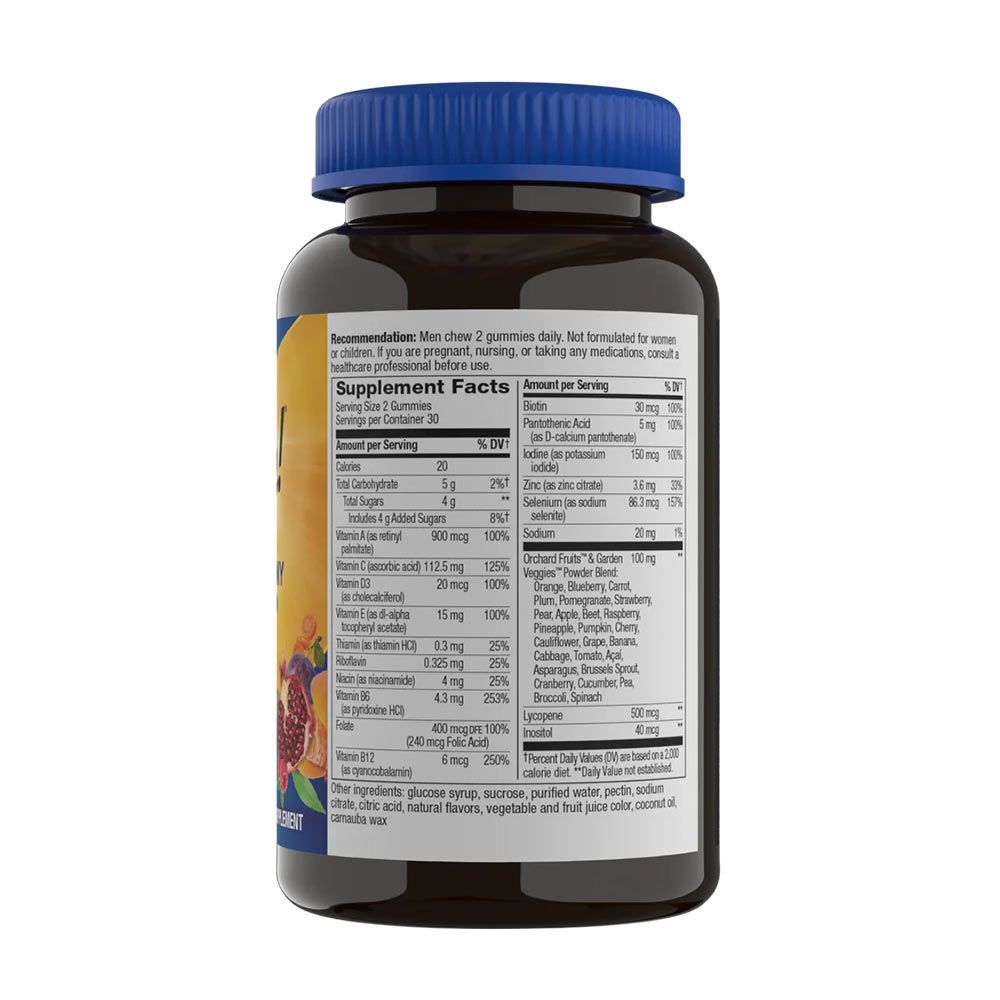 NATURE'S WAY - ALIVE! MEN’S GUMMY MULTIVITAMIN GYÜMÖLCSÖS ÍZŰ - 60 GUMICUKOR
