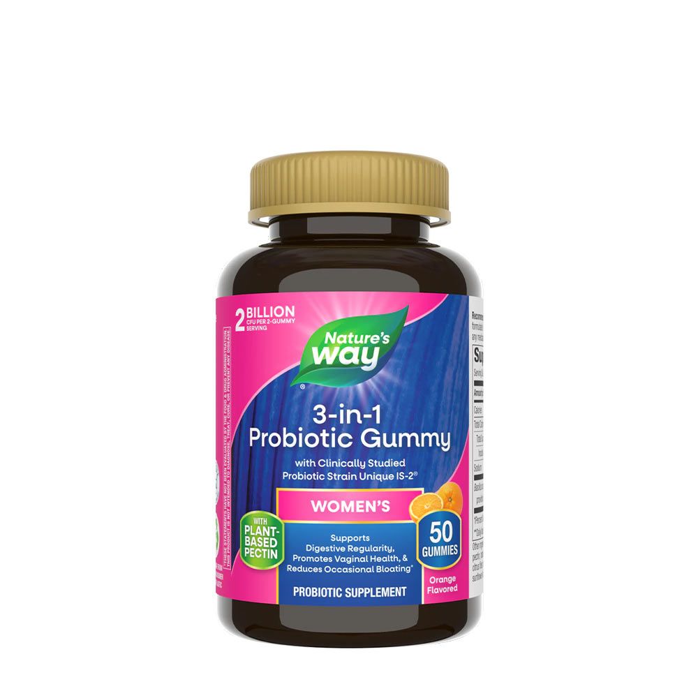 NATURE'S WAY - 3-IN-1 PROBIOTIC WOMEN'S GUMMY - 50 GUMICUKOR NATURE'S WAY - 3-IN-1 PROBIOTIC WOMEN'S GUMMY - 50 GUMICUKOR