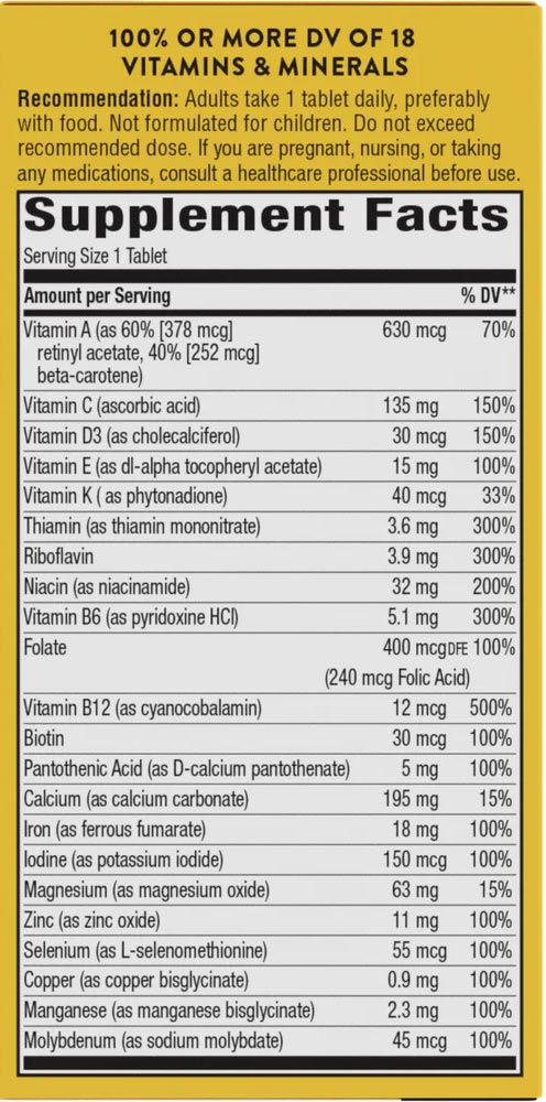 NATURE'S WAY - ALIVE! DAILY ENERGY COMPLETE MULTIVITAMIN - 60 TABLETTA NATURE'S WAY - ALIVE! DAILY ENERGY COMPLETE MULTIVITAMIN - 60 TABLETTA