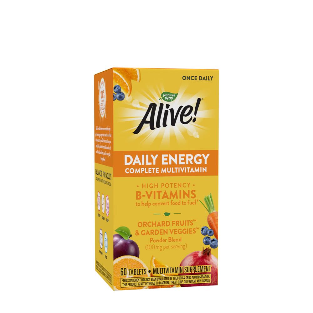NATURE'S WAY - ALIVE! DAILY ENERGY COMPLETE MULTIVITAMIN - 60 TABLETTA NATURE'S WAY - ALIVE! DAILY ENERGY COMPLETE MULTIVITAMIN - 60 TABLETTA