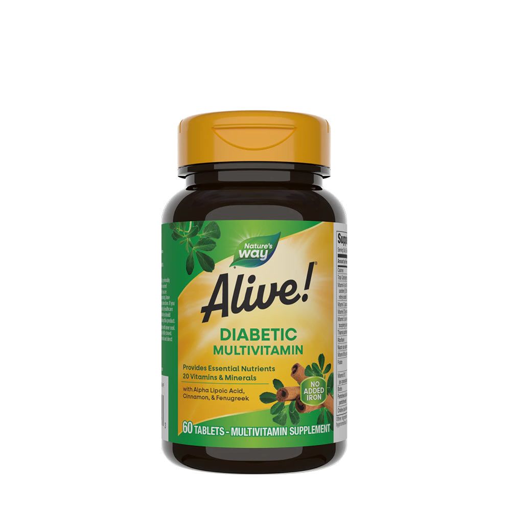 NATURE'S WAY - ALIVE! DIABETIC MULTIVITAMIN - 60 TABLETTA