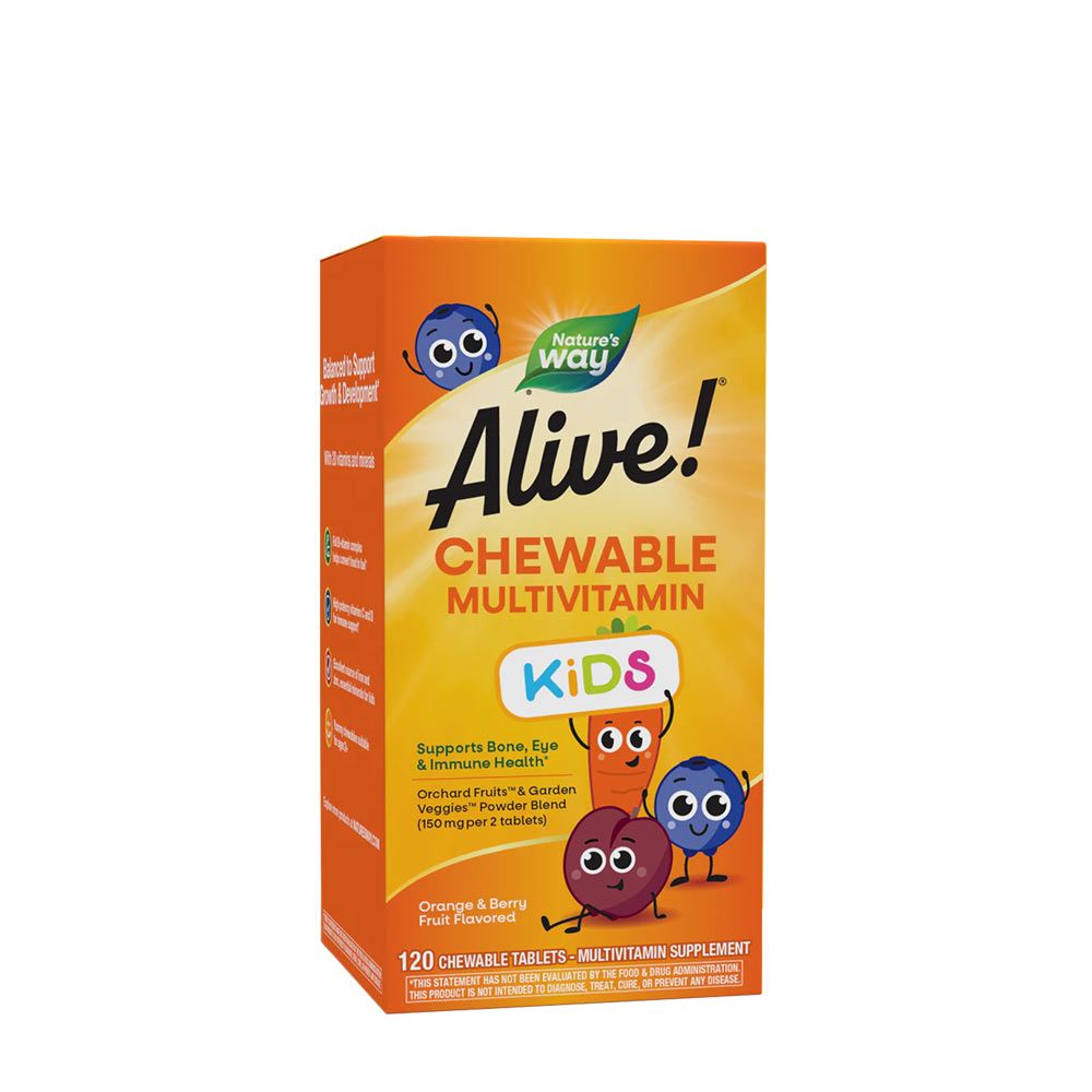 NATURE'S WAY - ALIVE! KIDS CHEWABLE MULTIVITAMIN - 120 RÁGÓTABLETTA NATURE'S WAY - ALIVE! KIDS CHEWABLE MULTIVITAMIN - 120 RÁGÓTABLETTA