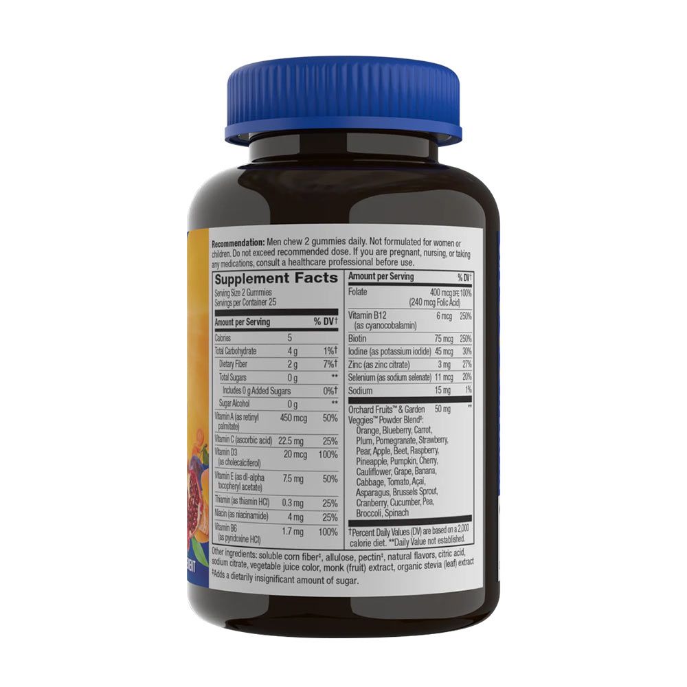 NATURE'S WAY - ALIVE! ZERO SUGAR MEN'S GUMMY MULTIVITAMIN - 50 GUMICUKOR NATURE'S WAY - ALIVE! ZERO SUGAR MEN'S GUMMY MULTIVITAMIN - 50 GUMICUKOR