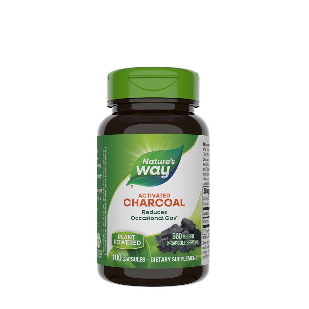 NATURE'S WAY - ACTIVATED CHARCOAL - 100 KAPSZULA NATURE'S WAY - ACTIVATED CHARCOAL - 100 KAPSZULA