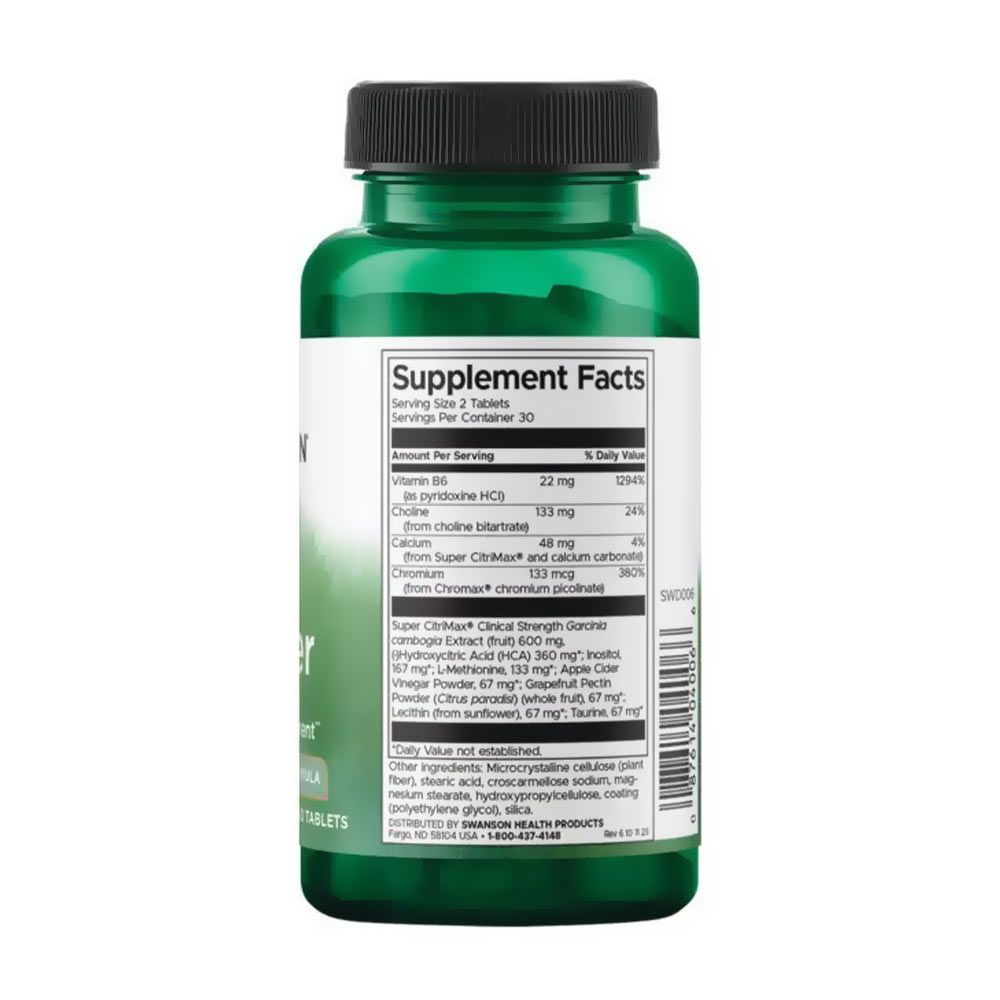 SWANSON - DIET FAT BURNER - ZSÍRÉGETŐ - 60 TABLETTA SWANSON - DIET FAT BURNER - ZSÍRÉGETŐ - 60 TABLETTA