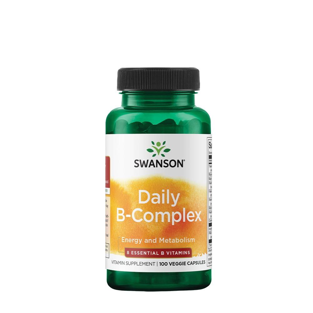 SWANSON - DAILY B-COMPLEX - B-KOMPLEX VITAMIN - 100 KAPSZULA SWANSON - DAILY B-COMPLEX - B-KOMPLEX VITAMIN - 100 KAPSZULA