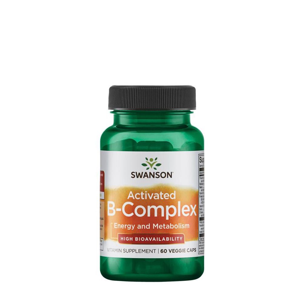 SWANSON - B-VITAMIN KOMPLEX KAPSZULA - ACTIVATED B-COMPLEX HIGH BIOAVAILABILITY - 60 KAPSZULA SWANSON - B-VITAMIN KOMPLEX KAPSZULA - ACTIVATED B-COMPLEX HIGH BIOAVAILABILITY - 60 KAPSZULA