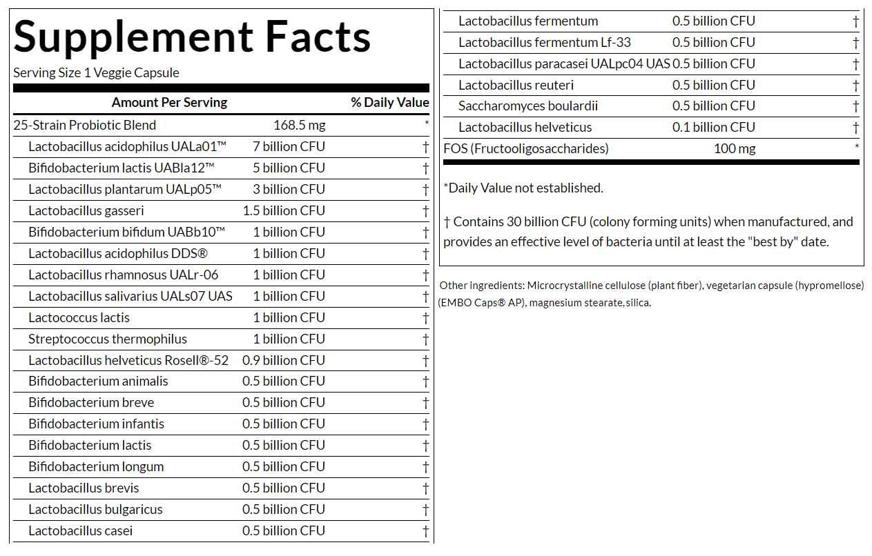 SWANSON - EPIC PRO 25-STRAIN PROBIOTIKUM 30 BILLION CFU - 30 KAPSZULA SWANSON - EPIC PRO 25-STRAIN PROBIOTIKUM 30 BILLION CFU - 30 KAPSZULA